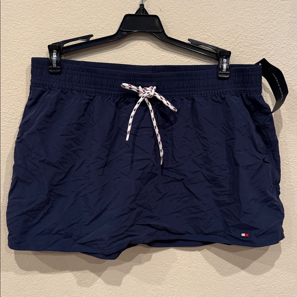NWT Tommy Hilfiger board skirt bikini swimsuit cover up size L